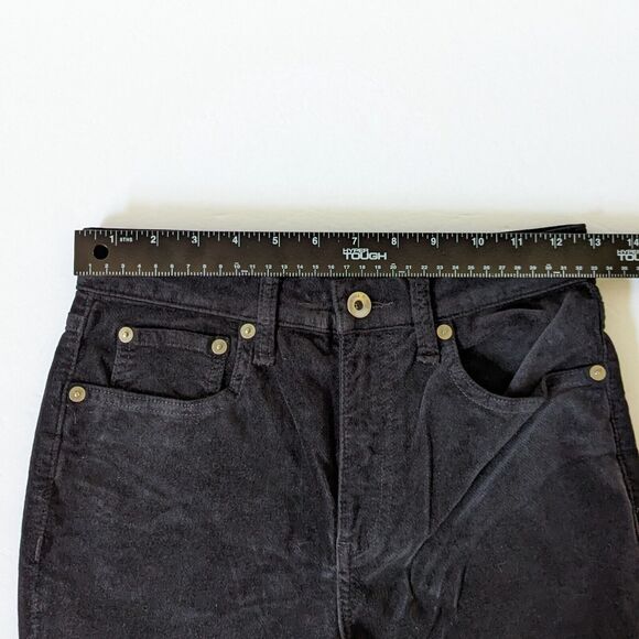 Rag & Bone Black Velvet Mid-Rise Skinny Jeans Size 24 READ - Picture 8 of 12